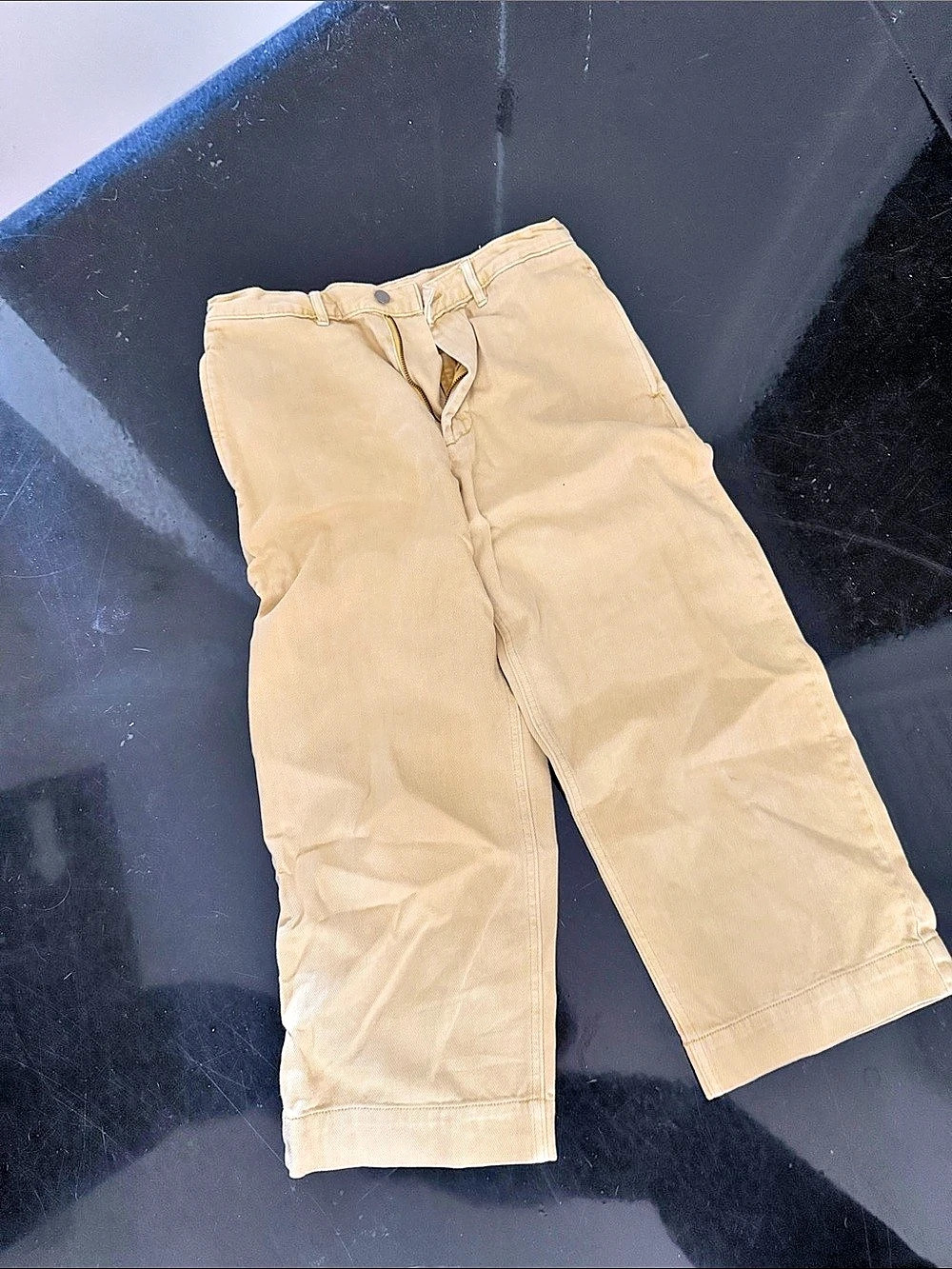 Denimist Chapel Carpenter Pant Beige Capri Pants